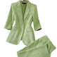Half Sleeve Blazer And Pant Suit Ladies Women Female Jacket pant suit for women - EX-STOCK CANADA