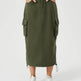 Women Casual Street wear High waisted Pencil Midi Cargo Skirt - EX-STOCK Canada