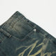 Washing Indentation Denim Bootcut Jeans Pants Men - EX-STOCK Canada