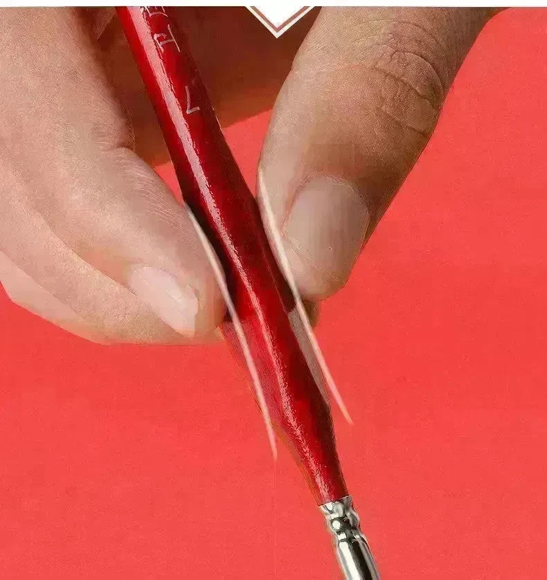 Gouache Oil Painting Watercolor Hand-painted Crochet Pen Paint Brush Miniature and Micro Detail Paint Brush, Triangular Grip Handles Art Brushes For  Acrylic Painting - EX-STOCK CANADA