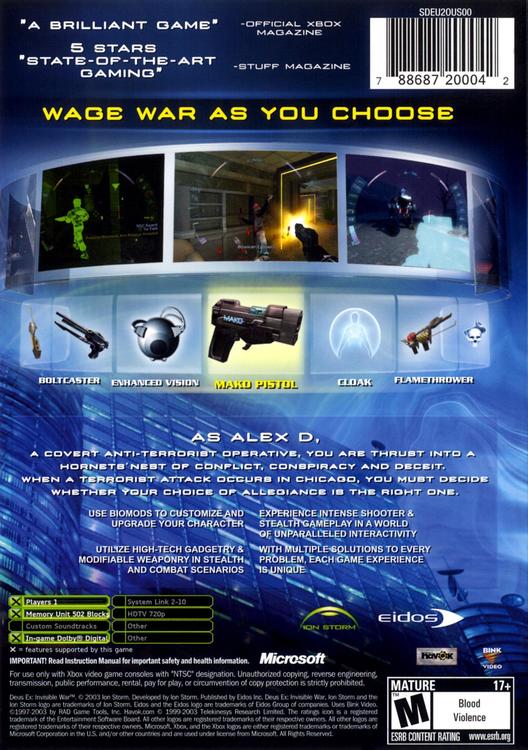 Deux Ex: Invisible War 