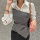 Chemise ajustée de style coréen pour le commute - EX-STOCK Canada