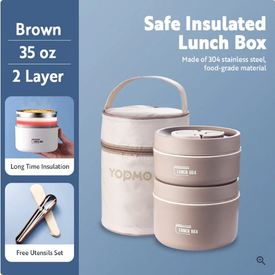 Portable Self-heating Japanese Thermal Insulation Lunch Box EX-STOCK