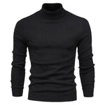 Men's Plain Slim Pullover Polo Sweatshirt Turtleneck Sweater Winter Casual Tops Men - EX-STOCK Canada