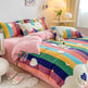 Winter Thickened Milk Fleece Bed Four-piece Coral Flannel Duvet Cover EX-STOCK Canada 