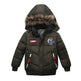 Small Medium-Sized Boys Cotton-Padded Fur Hoodie Winter Jackets for kids - EX-STOCK Canada