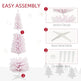 7ft Flocked Christmas Tree, Pencil Artificial Christmas Tree With Realistic Branches EX-STOCK Canada 
