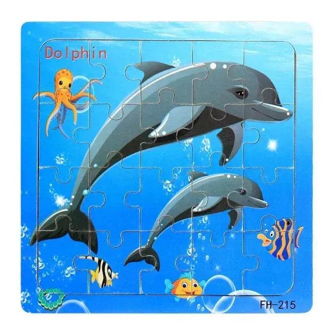 Wooden jigsaw puzzle toy - EX-STOCK Canada