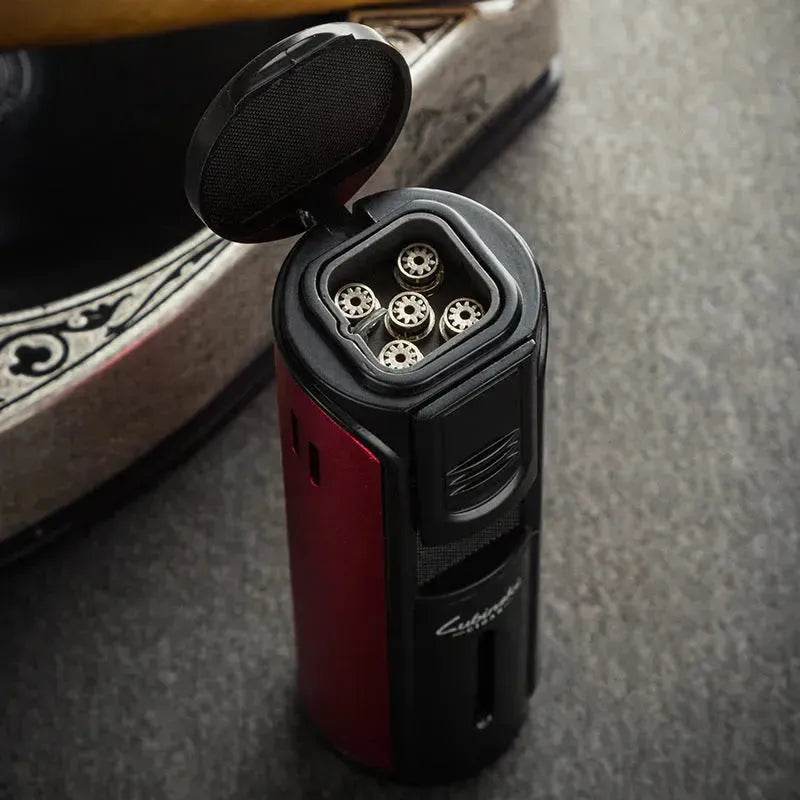 Luxury Cigar Lighter with Cigar Hole Punch - EX-STOCK CANADA