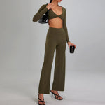 High-intensity Sports Suit Outdoor Running Nude Feel Workout Clothes Slimming High Waist - EX-STOCK CANADA