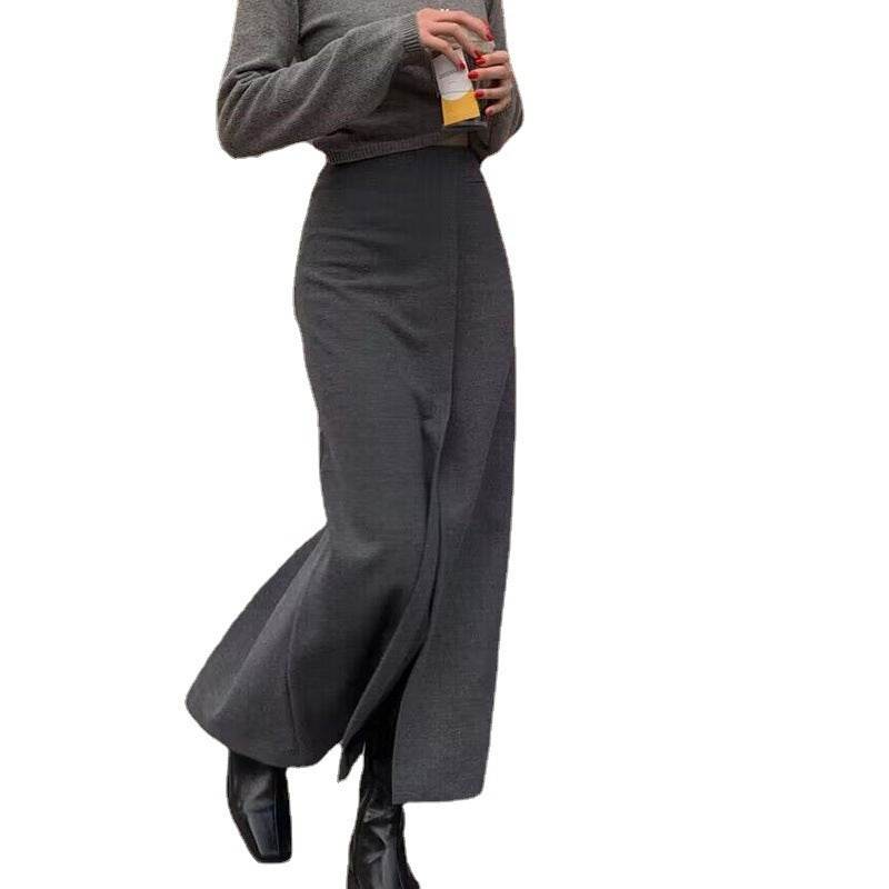 Formal Versatile Slit Long Split Skirt - EX-STOCK Canada