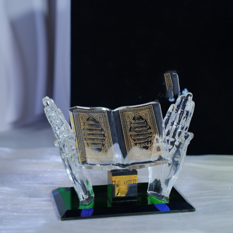 Hand Holding Book Exotic Gift Arabic Architecture Car Crystal Ornaments EX-STOCK Canada 