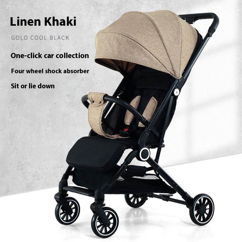 Pull Rod Type Summer Ultra-light Stroller Four Minus EX-STOCK Canada 