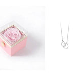Fashion Acrylic Rotating Valentine Rose Jewelry gift Box - EX-STOCK Canada