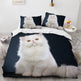 White Cute Cat Bedding Set Girl Ladies Bedroom Comfort Duvet Cover EX-STOCK Canada 