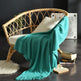 Fringed Knitted Small Blanket Napping Blanket Sofa Blanket EX-STOCK Canada 