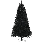 7.5ft Artificial Christmas Trees With Auto Open And Steel Base, Black EX-STOCK Canada 