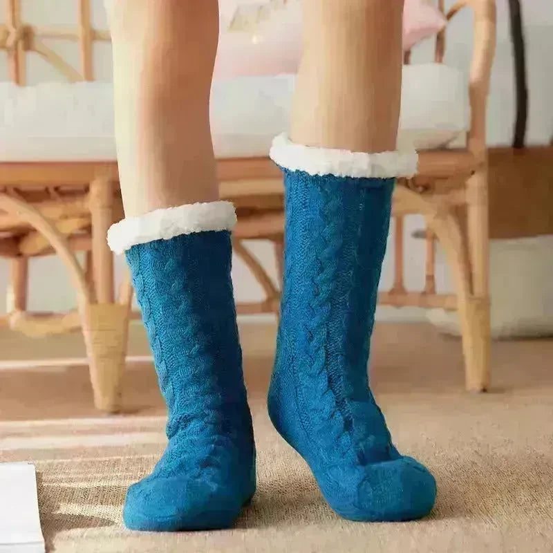 Winter Warm Knitted Plush Floor Socks Home Indoor Non-slip Carpet Socks For Men And Women - EX-STOCK CANADA