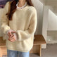 Autumn Winter Mink-like Wool Thick Plush Pullover Sweater for Women - EX-STOCK Canada