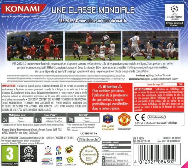 Pro Evolution Soccer 2012 3D 