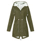 Women's Hooded Plush-Lined Coat – 6 Colours, S–5XL