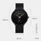 Simple ultra-thin watch round mesh belt watch - EX-STOCK Canada