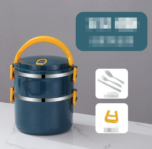 Sealed Insulated Lunch Box Bucket Office Worker Stainless Steel Lunch Box Microwave Oven With Lid Heated Bento Box Student Female EX-STOCK