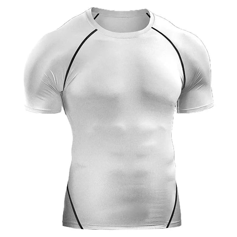 Quick Drying Men Short Sleeve Exercise Running Workout T-shirt Top - EX-STOCK CANADA