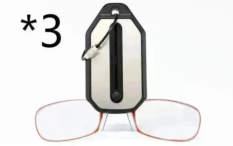 Mini Nose Clip On Portable Reading Glasses Men For Women Rimless Portable Magnifying Presbyopic Glasses Eyewear Ladies - EX-STOCK CANADA