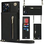 Samsung leather Crossbody Phone Case Card Holder Wallet leather case - EX-STOCK CANADA