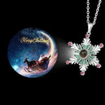 Snowflakes Christmas Necklace gift for women - EX-STOCK CANADA