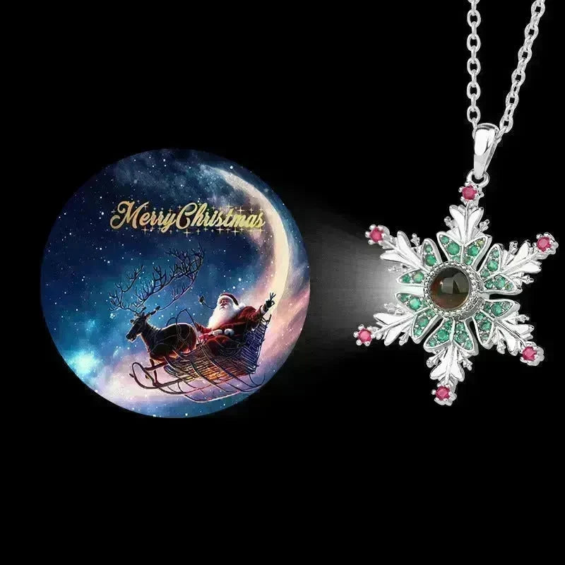 Snowflakes Christmas Necklace gift for women - EX-STOCK CANADA