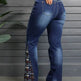 Women's High-Waist Heavily Ripped Jeans Wide-Leg Full-Length With Destroyed Streetwear Finish Light-Wash Denim For All Seasons EX-STOCK Canada 