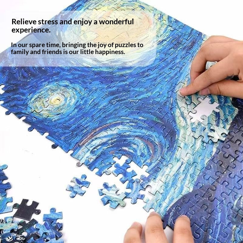 1000-Piece Jigsaw Puzzle 70x50 cm – 8 Designs for Kids & Adults