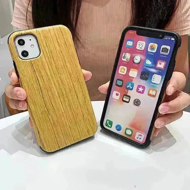 Simple Bamboo Wooden iphone  Protective case Unisex - EX-STOCK CANADA