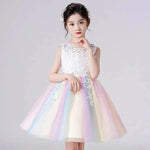 Formal Dress Fashionable Vest Princess Dress Girl Catwalk Show Clothing Birthday dress for Kids - EX-STOCK Canada