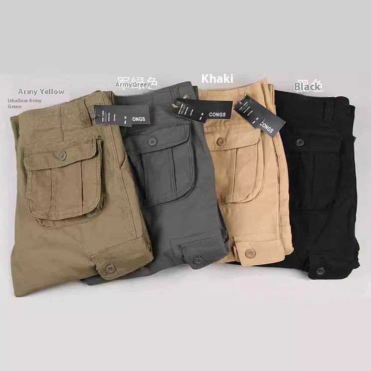 Multi-pocket Men's Casual Loose Labor Protection Cargo Pants - EX-STOCK Canada