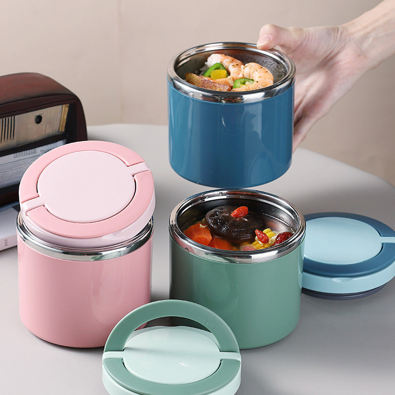 Commuters Students With Lid Portable Stainless Steel Insulation Lunch Box EX-STOCK
