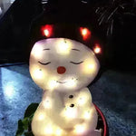 Christmas Scene Decoration With LED Lights Christmas Snowman Ornaments - EX-STOCK CANADA