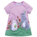 Casual Girls' Skirt gown Cartoon Printed Cotton Dress for kids - EX-STOCK Canada