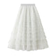 Cake Skirt Women's White Gauze long Layered tulle Skirt - EX-STOCK Canada
