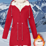 Women's Hooded Plush-Lined Coat – 6 Colours, S–5XL