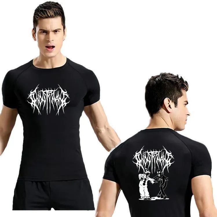 Lycra Spandex Sport Running Fitness Workout Gym T-shirt for men - EX-STOCK CANADA