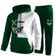 Casual Classic Plaid  Long Sleeve Sweatshirt Hoodie set Suit men - EX-STOCK CANADA