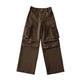 Retro High Waist Multi-pocket Cargo Pants Women - EX-STOCK Canada
