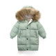 Big Fur Collar Mid-length Medium And Large Children's Clothing Thick Winter Wear Coat - EX-STOCK Canada