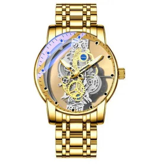 Men Watch Skeleton Automatic Quartz Watch Gold Skeleton Vintage Man Watch Mens Watches Top Brand Luxury - EX-STOCK Canada