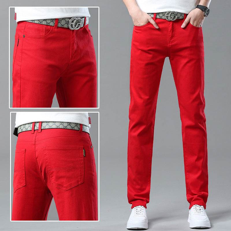 Men Fashion Brands Stretch Slim Fit Skinny Denim Pants jeans Trouser - EX-STOCK Canada