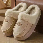 Winter Plush Slippers For Men Casual All-match Warm Suede House Shoes Indoor Non-slip Floor Bedroom Slipper - EX-STOCK CANADA