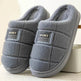 Men's Plaid Cotton Slippers Winter Warm House Shoes Indoor Thick-soled Non-slip Bedroom Floor Slipper Couple - EX-STOCK Canada